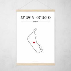 Poster Silhouette Amrum – Bild 2