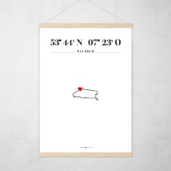 Poster Silhouette Baltrum – Bild 2