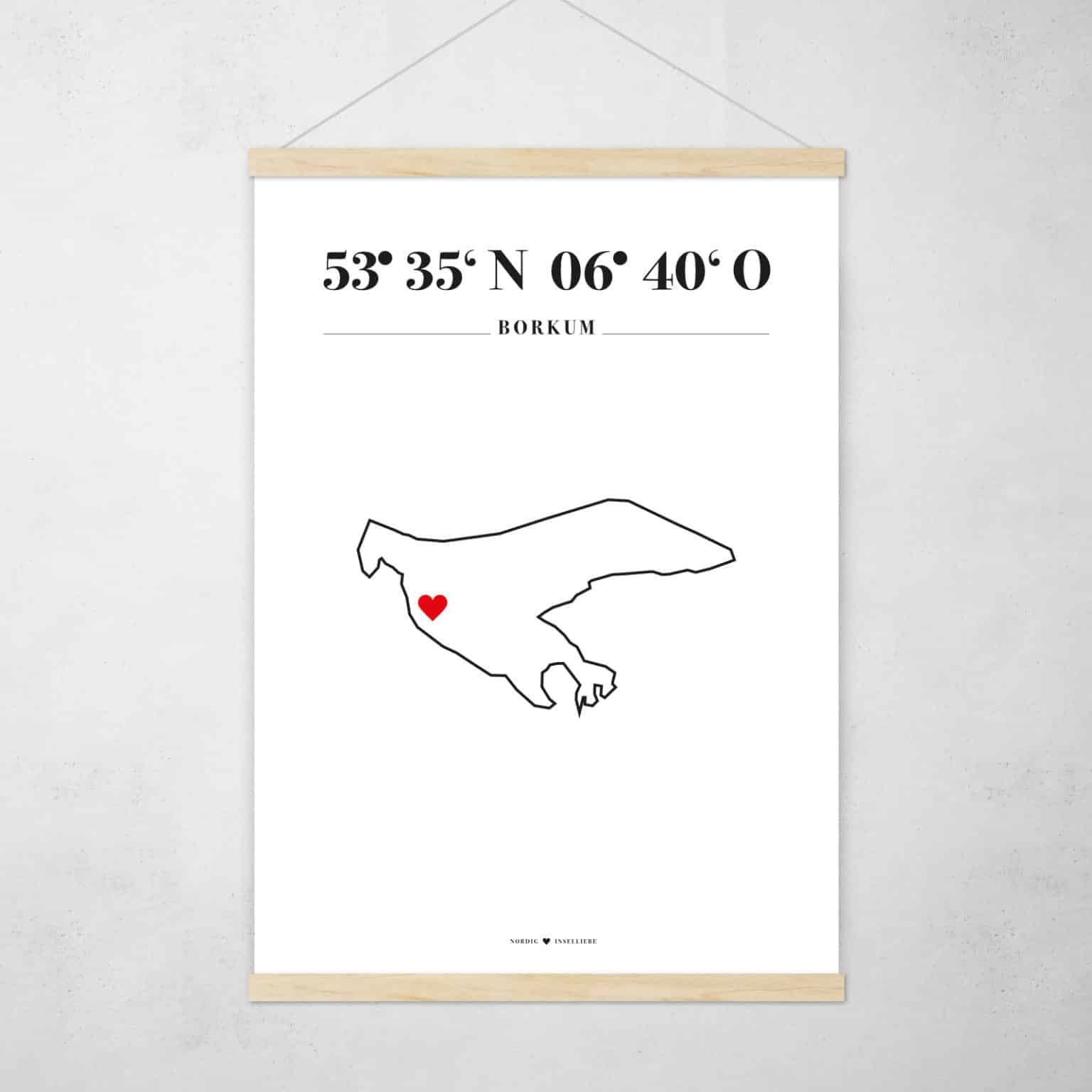 Poster Silhouette Borkum – Bild 2