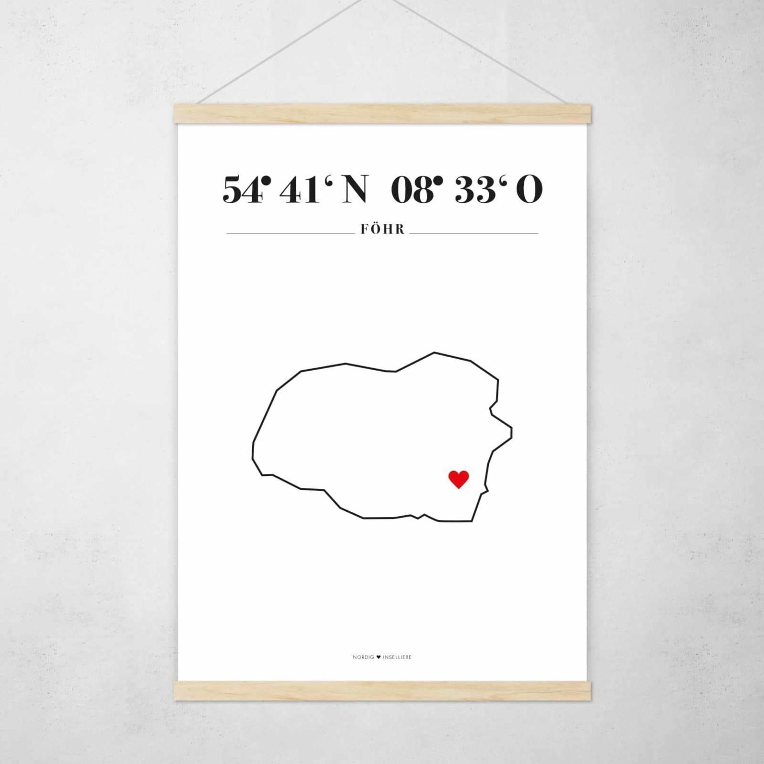 Poster Silhouette Föhr – Bild 2