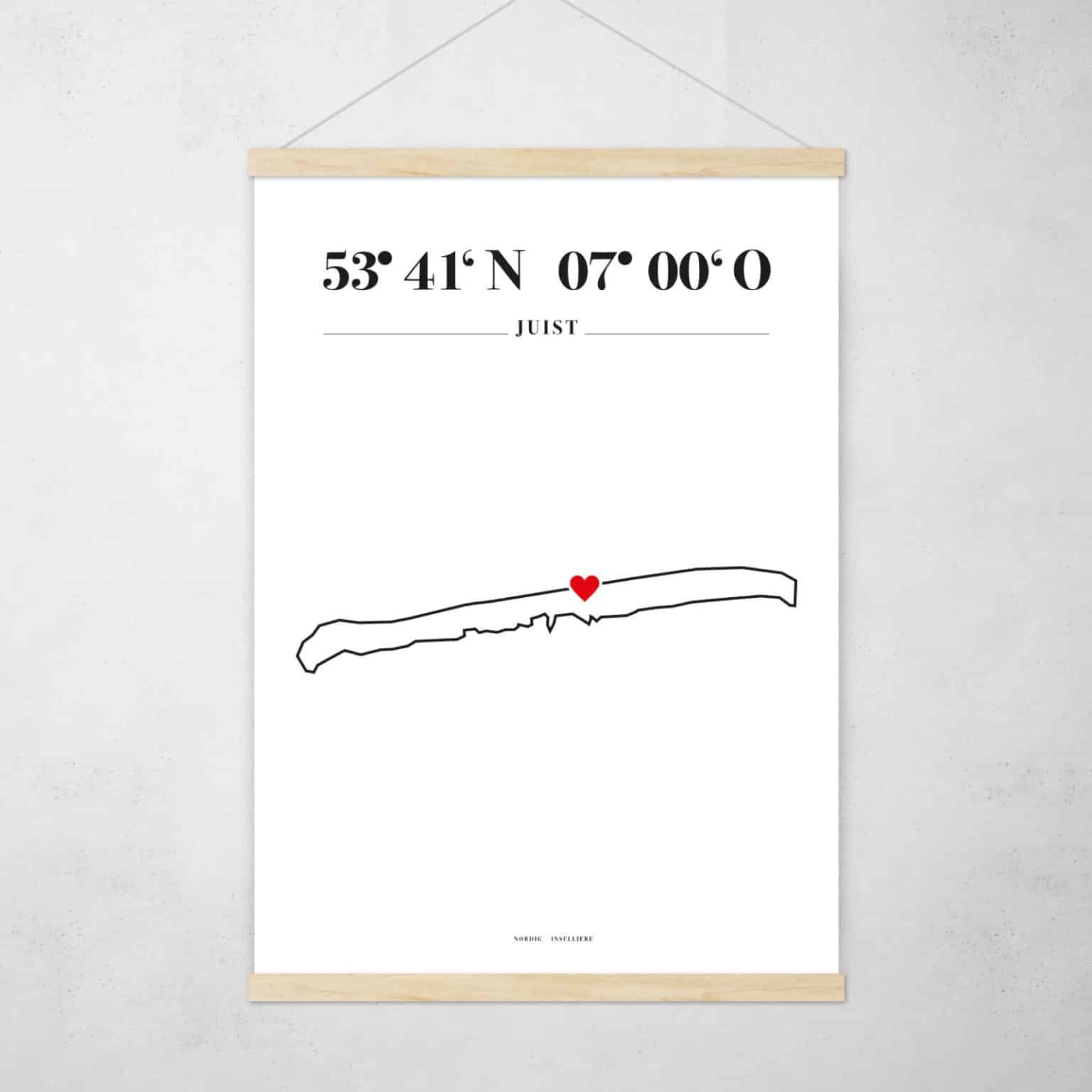 Poster Silhouette Juist – Bild 2