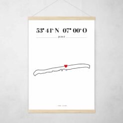 Poster Silhouette Juist – Bild 2