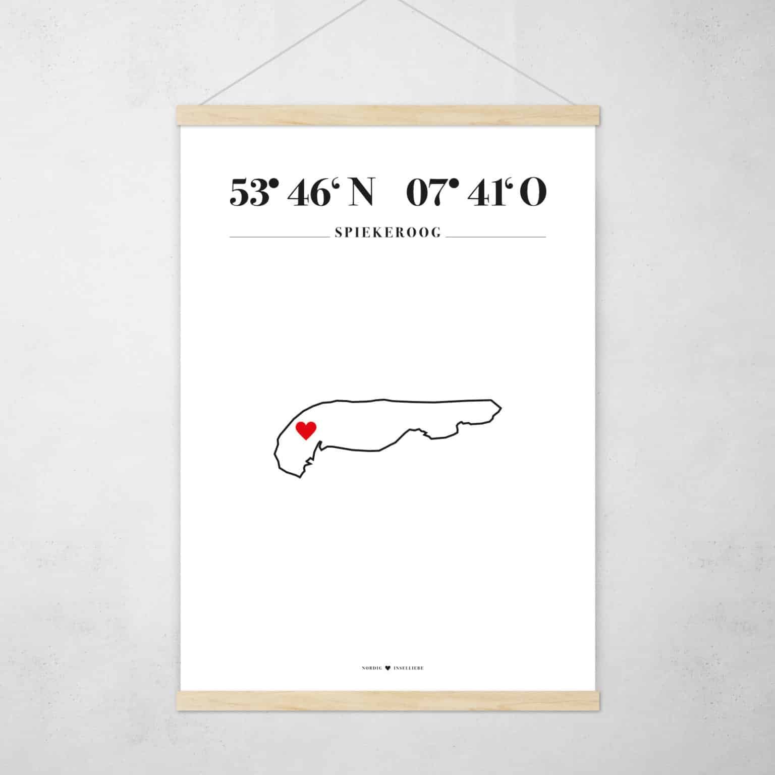 Poster Silhouette Spiekeroog – Bild 2