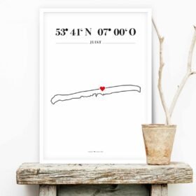 Poster Silhouette Juist