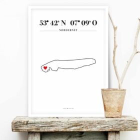 Poster Silhouette Norderney