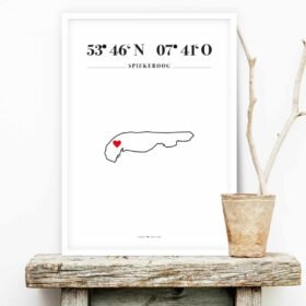 Poster Silhouette Spiekeroog