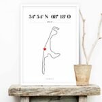 Poster Silhouette Sylt