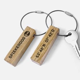 Schlüsselanhänger Koordinaten Spiekeroog