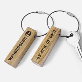 Schlüsselanhänger Koordinaten Wangerooge