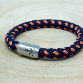 Segeltauarmband blau/orange