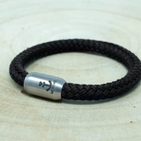 Segeltauarmband schwarz