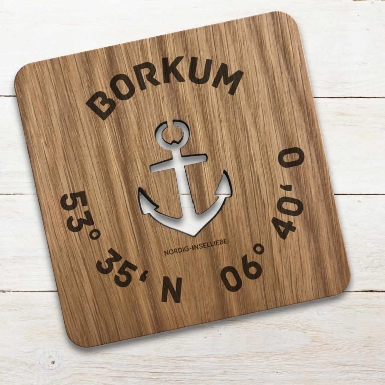 Untersetzer Borkum Koordinaten