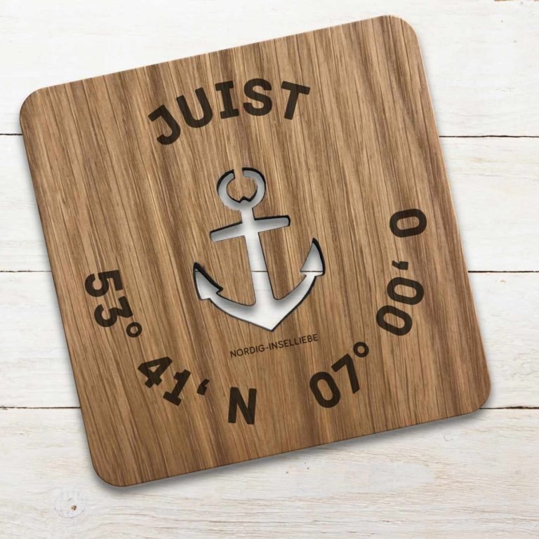 Untersetzer Juist Koordinaten