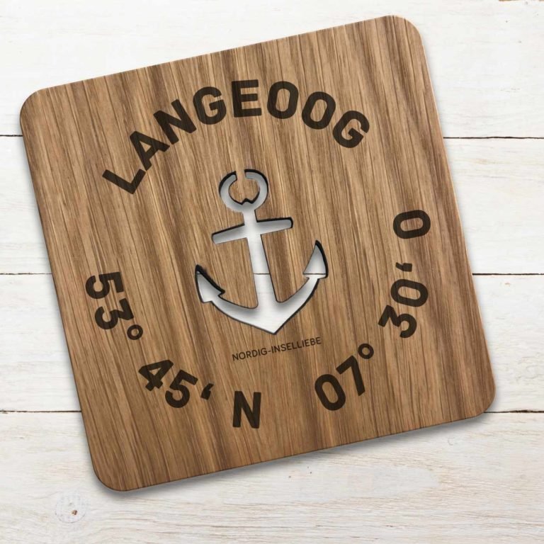 Untersetzer Langeoog Koordinaten