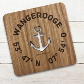 Untersetzer Wangerooge Koordinaten