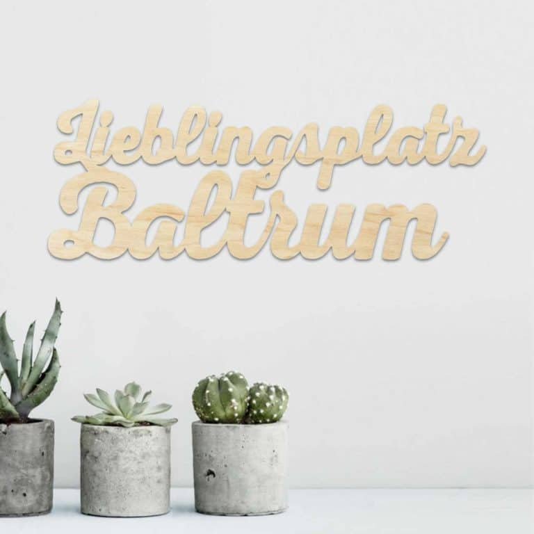 Wandholz Lieblingsplatz Baltrum