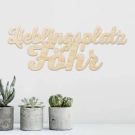 Wandholz Lieblingsplatz Föhr