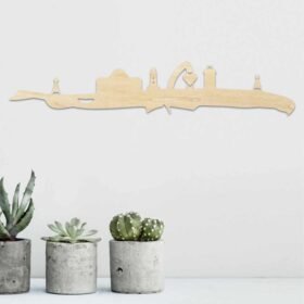 Wandholz Silhouette Juist