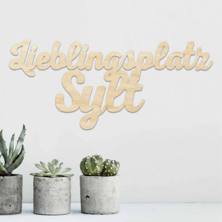 Wandholz Lieblingsplatz Sylt